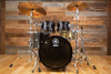 YAMAHA LIVE CUSTOM OAK 4 PIECE DRUM KIT, BLACK WOOD