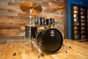 YAMAHA LIVE CUSTOM OAK 4 PIECE DRUM KIT, BLACK WOOD