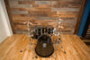 YAMAHA LIVE CUSTOM OAK 4 PIECE DRUM KIT, BLACK WOOD