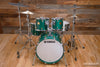 YAMAHA MAPLE CUSTOM 4 PIECE DRUM KIT, TURQUOISE MAPLE STAIN (PRE-LOVED)