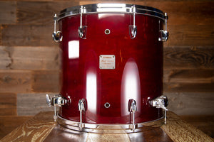 YAMAHA 16 X 15 MAPLE CUSTOM ABSOLUTE FLOOR TOM, CHERRY WOOD (PRE-LOVED)