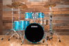 YAMAHA MAPLE CUSTOM ABSOLUTE 5 PIECE DRUM KIT, BLUE ICE SPARKLE (PRE-LOVED)