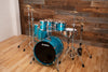 YAMAHA MAPLE CUSTOM ABSOLUTE 5 PIECE DRUM KIT, BLUE ICE SPARKLE (PRE-LOVED)