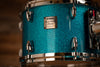 YAMAHA MAPLE CUSTOM ABSOLUTE 5 PIECE DRUM KIT, BLUE ICE SPARKLE (PRE-LOVED)