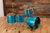 YAMAHA MAPLE CUSTOM ABSOLUTE 5 PIECE DRUM KIT, BLUE ICE SPARKLE (PRE-LOVED)