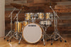 YAMAHA ABSOLUTE HYBRID MAPLE 6 PIECE DRUM KIT, GOLD CHAMPAGNE SPARKLE