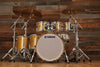 YAMAHA ABSOLUTE HYBRID MAPLE 6 PIECE DRUM KIT, GOLD CHAMPAGNE SPARKLE