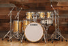 YAMAHA ABSOLUTE HYBRID MAPLE 6 PIECE DRUM KIT, GOLD CHAMPAGNE SPARKLE