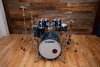 YAMAHA PHOENIX PHX 4 PIECE DRUM KIT, SAPPHIRE BLUE GLOSS OVER BURLED ASH (PRE-LOVED)