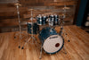 YAMAHA PHOENIX PHX 4 PIECE DRUM KIT, SAPPHIRE BLUE GLOSS OVER BURLED ASH (PRE-LOVED)