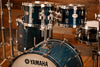 YAMAHA PHOENIX PHX 4 PIECE DRUM KIT, SAPPHIRE BLUE GLOSS OVER BURLED ASH (PRE-LOVED)