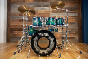 YAMAHA RECORDING CUSTOM (9000) 20TH ANNIVERSARY 5 PIECE DRUM KIT, BLUE FADE BURST (PRE-LOVED)