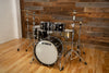 YAMAHA RECORDING CUSTOM 5 PIECE DRUM KIT, SOLID BLACK LACQUER