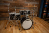 YAMAHA RECORDING CUSTOM 5 PIECE DRUM KIT, SOLID BLACK LACQUER