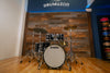 YAMAHA RECORDING CUSTOM 5 PIECE DRUM KIT, SOLID BLACK LACQUER