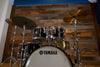 YAMAHA RECORDING CUSTOM 5 PIECE DRUM KIT, SOLID BLACK LACQUER