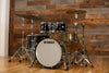 YAMAHA RECORDING CUSTOM 5 PIECE DRUM KIT, SOLID BLACK LACQUER