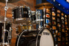 YAMAHA RECORDING CUSTOM 5 PIECE DRUM KIT, SOLID BLACK LACQUER