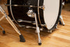 YAMAHA RECORDING CUSTOM 5 PIECE DRUM KIT, SOLID BLACK LACQUER