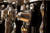 YAMAHA RECORDING CUSTOM 5 PIECE DRUM KIT, SOLID BLACK LACQUER