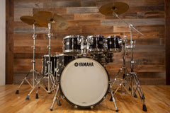 YAMAHA RECORDING CUSTOM 6 PIECE DRUM KIT SOLID BLACK LACQUER Drumazon