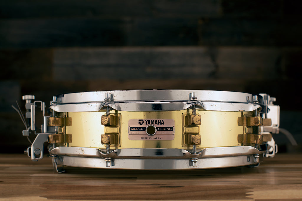 YAMAHA 14 X 3.5 SD493 BRASS PICCOLO SNARE DRUM (PRE-LOVED) – Drumazon