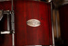 ZEBRA DRUMS FREE FLOATING DRUM KIT, 6 PIECE, LONDON PLANE TREE STAVE SHELLS, FLAMING RED